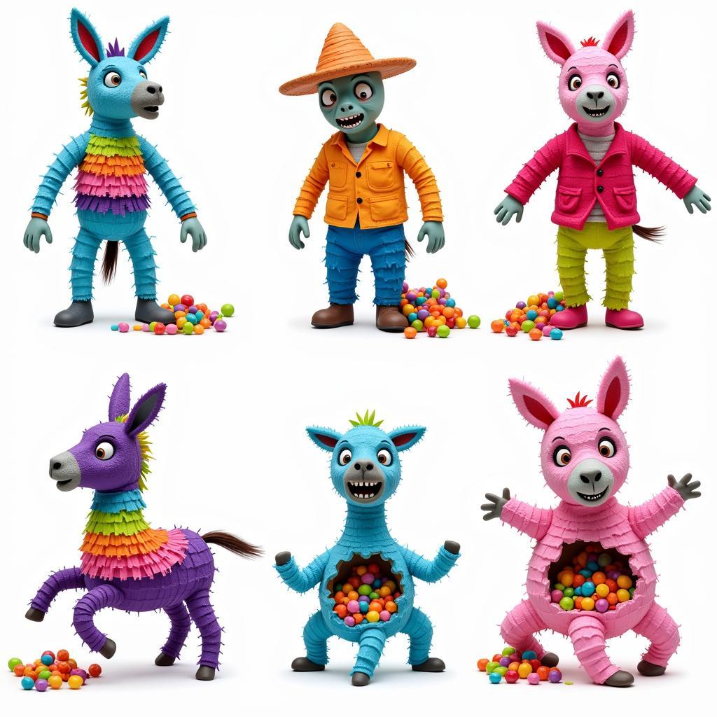 Different Types of Pinata Zombies