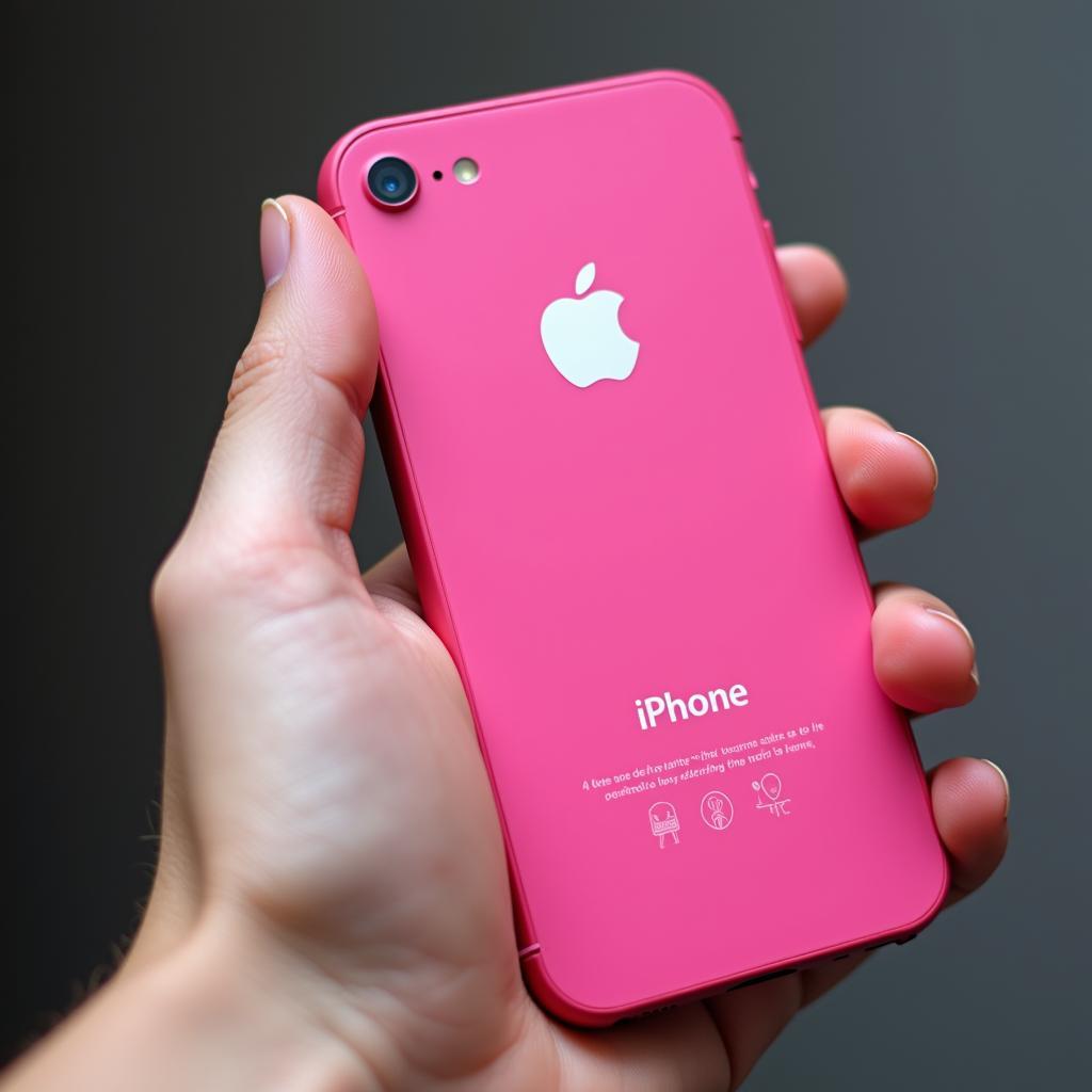 Pink iPhone 4s Held in Hand