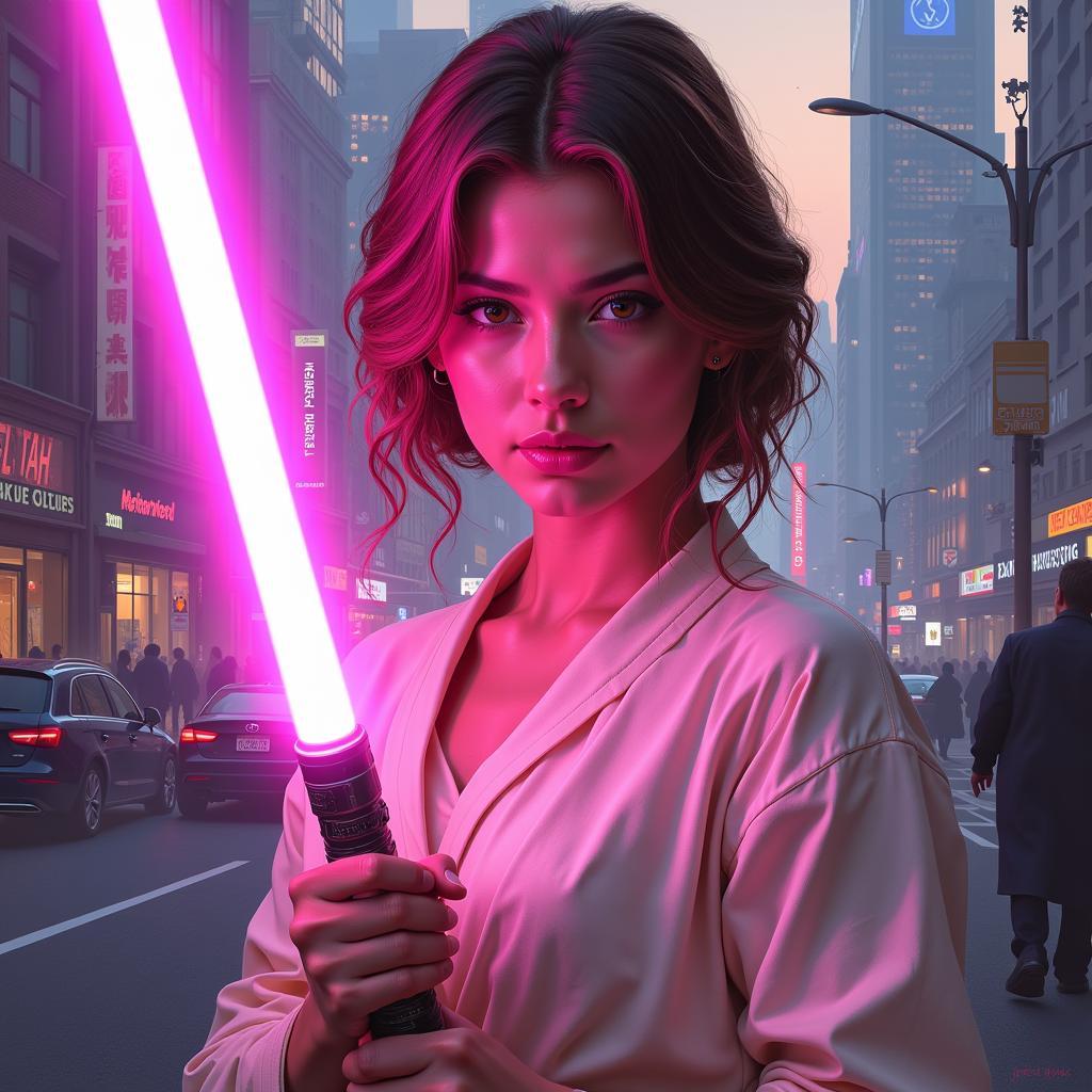 Pink Lightsaber Fan Art