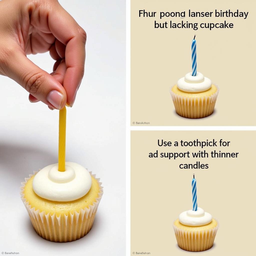 Placing Candles on Cupcakes Correctly