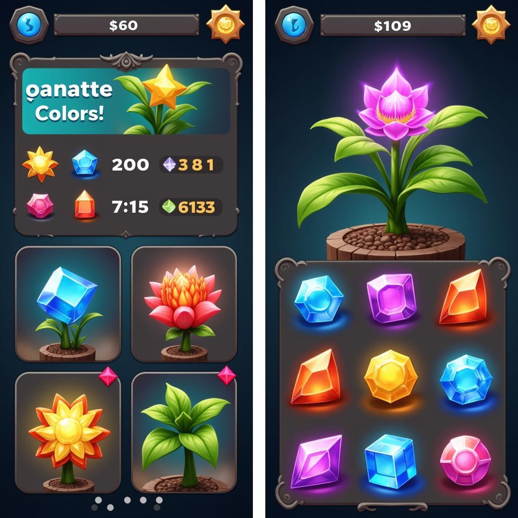 Plant Gems Power-Ups in Mobile Games