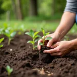 Planting Berry Seedlings in the Garden