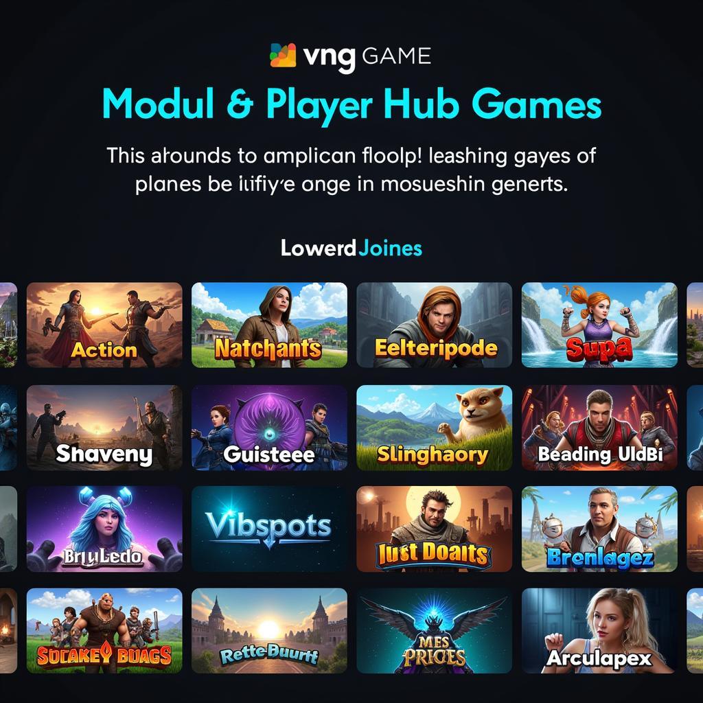 VNG Game Player Hub Diverse Game Selection