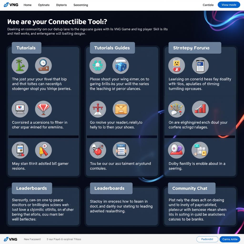 VNG Game Player Hub Resources and Tools
