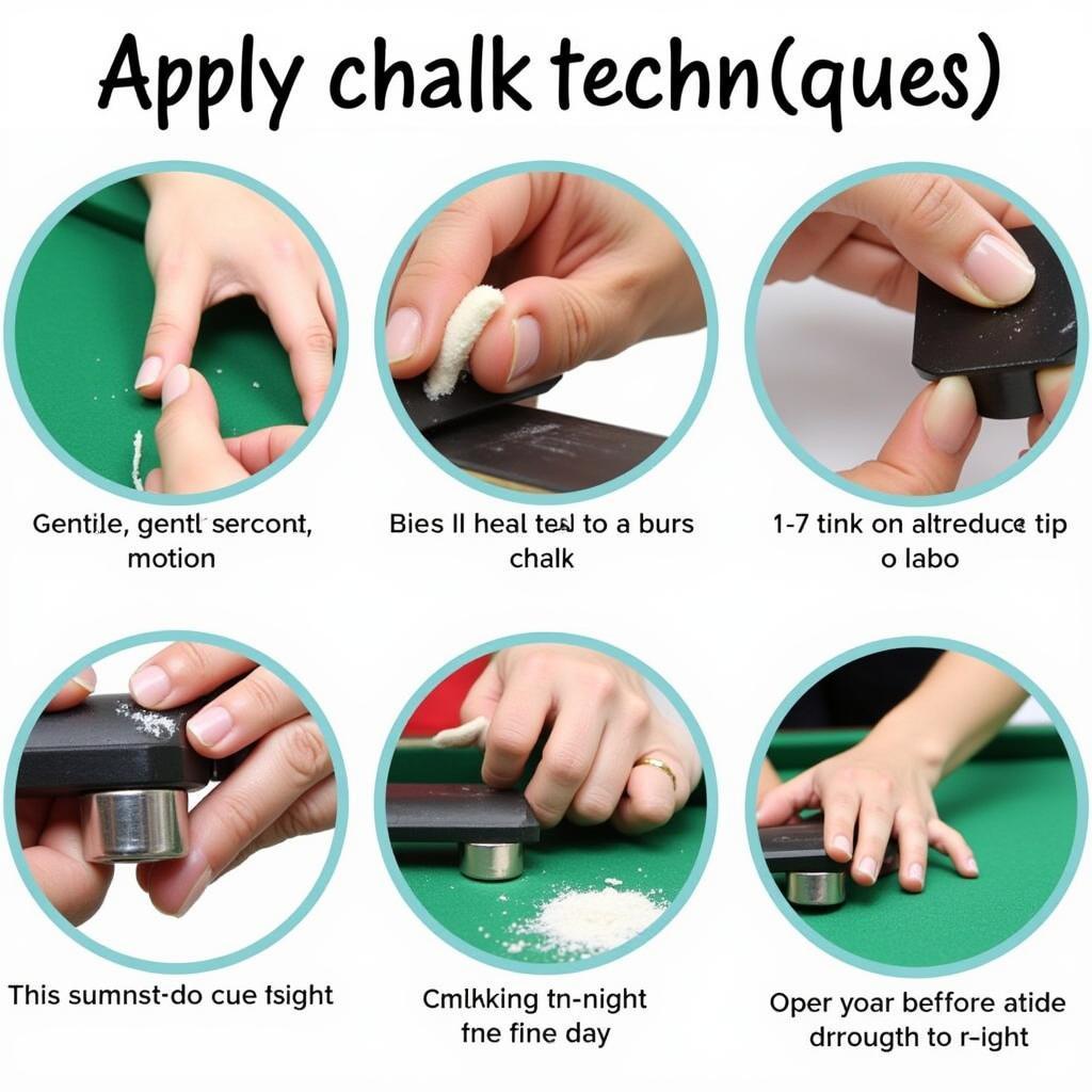 Applying Pool Chalk Correctly