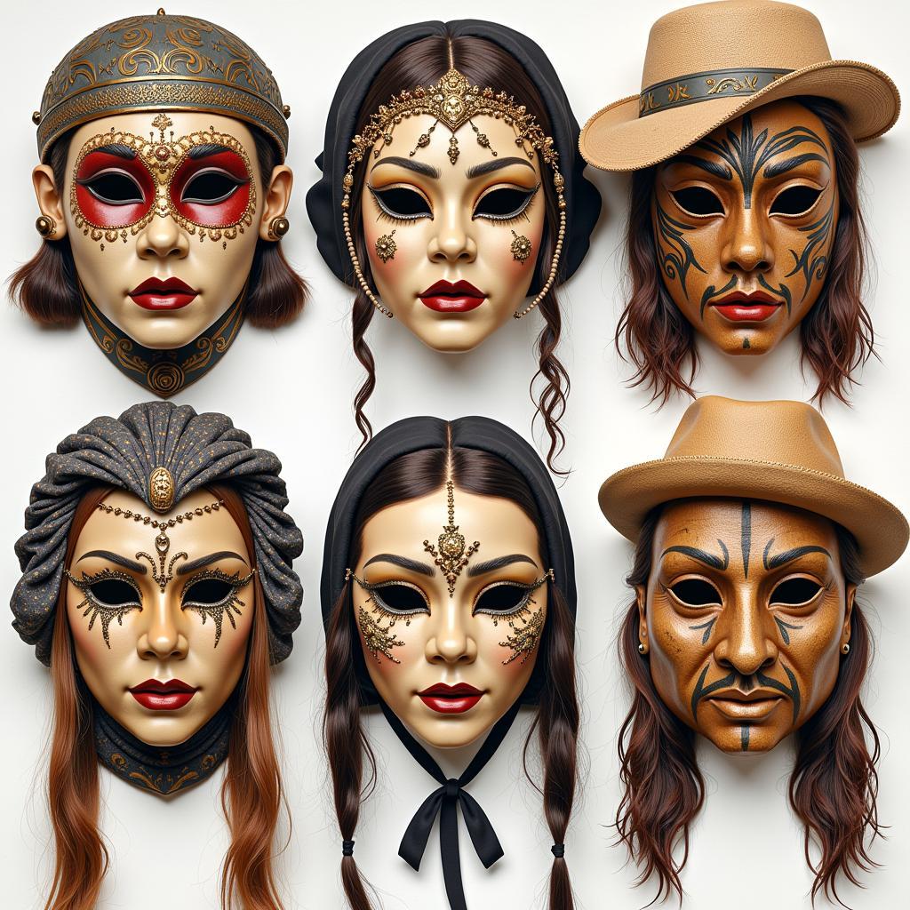 Popular Halloween Venetian Mask Types