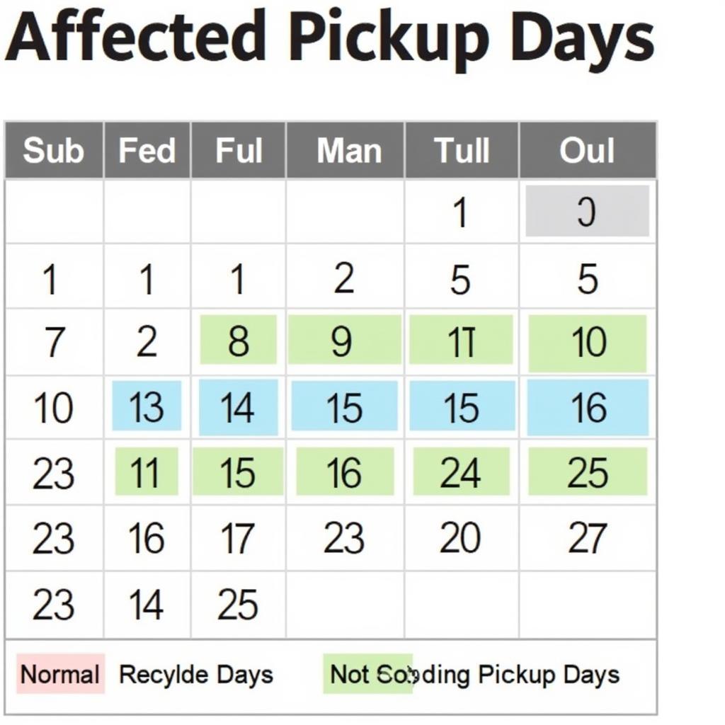 Prescott Holiday Trash and Recycling Pickup Schedule