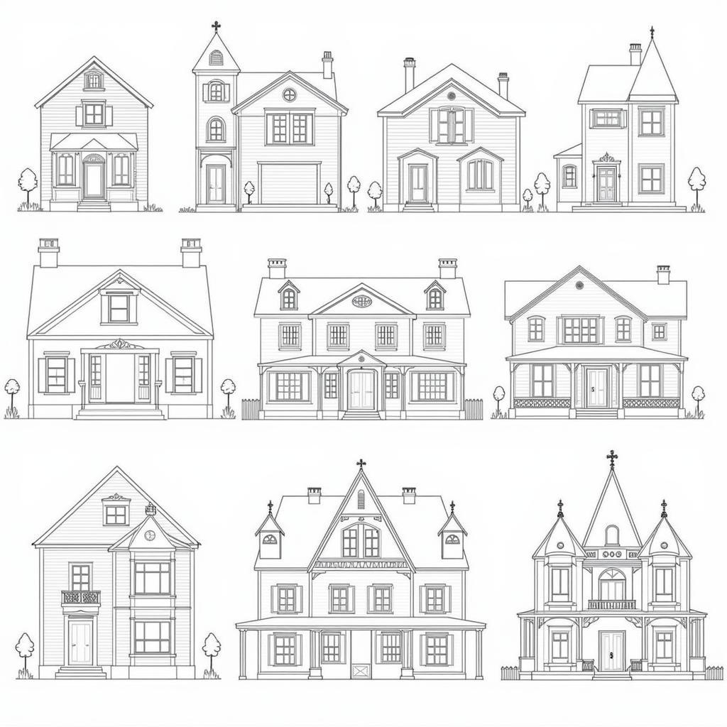 Printable Wallpaper Dollhouse Templates