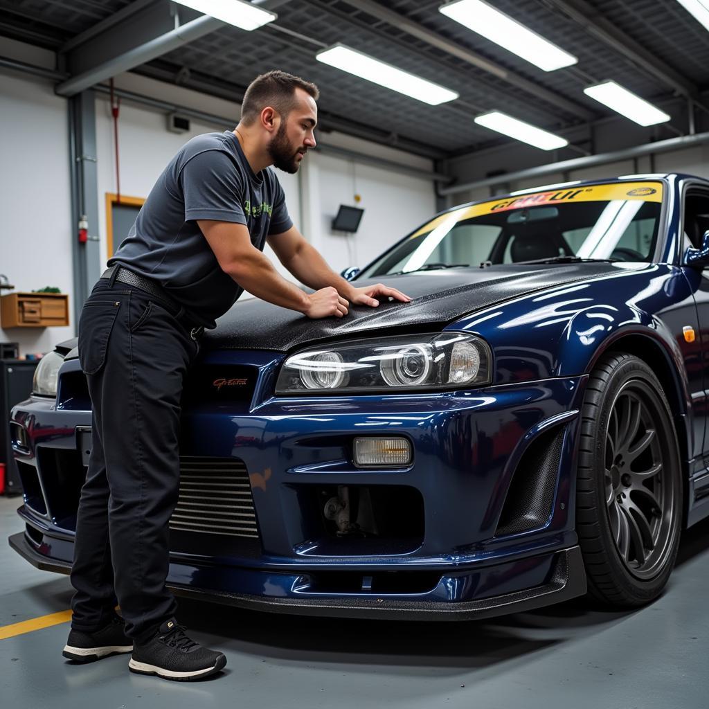 Professional GTR Body Kit Installation