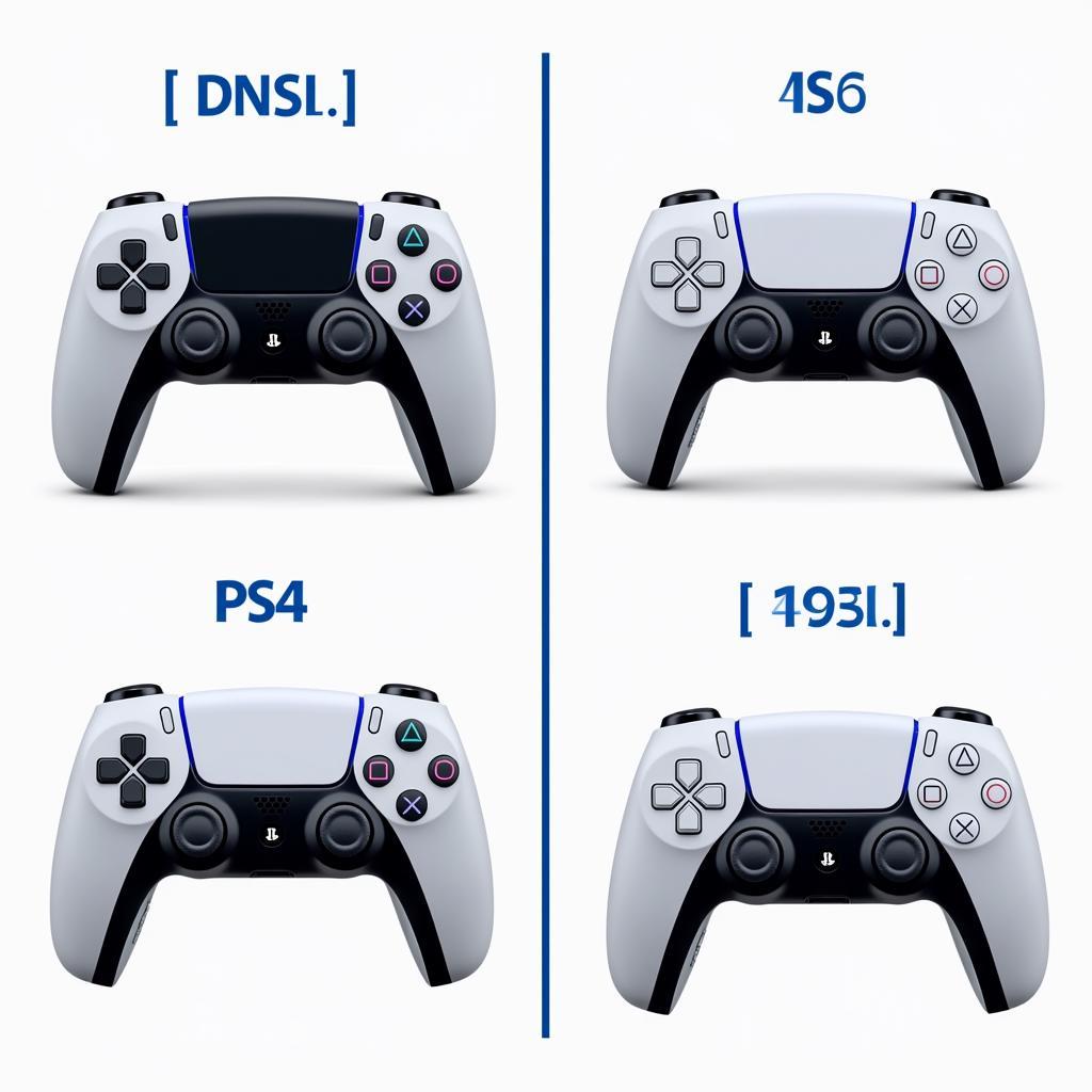 PS4 and PS5 Controller PNG Comparison