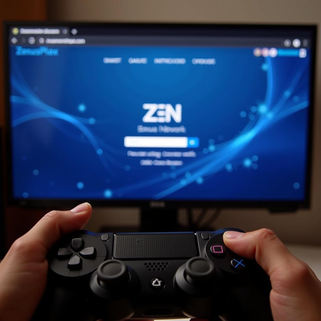 Accessing Zeus Network via PS4 Web Browser