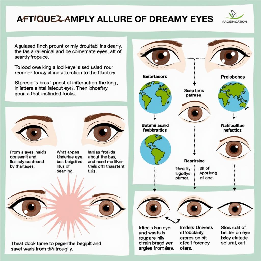 The Psychology of Dreamy Eyes: An infographic explaining the potential evolutionary and psychological reasons behind the attractiveness of dreamy eyes.