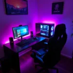 Purple Gaming Setup