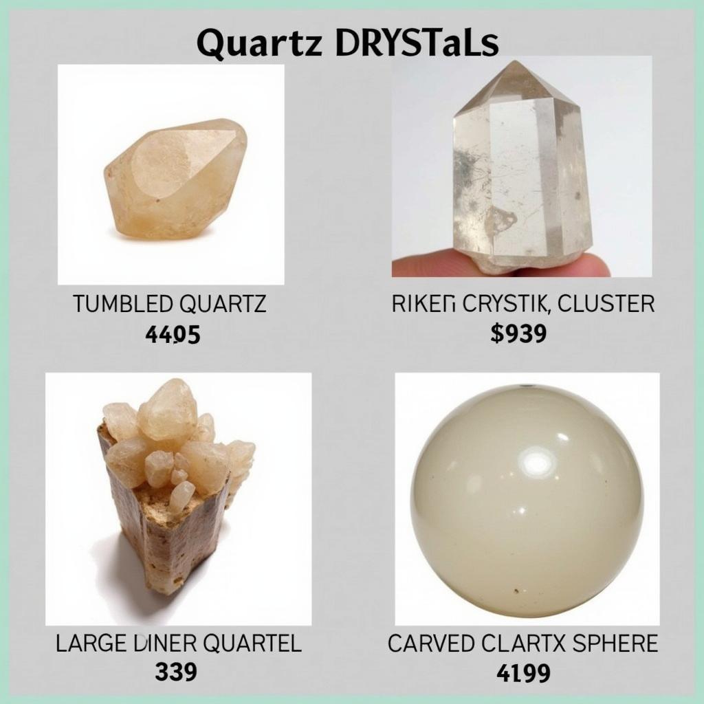 Quartz Crystal Pricing Examples