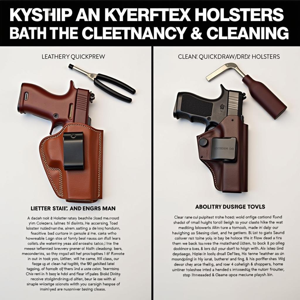 Maintaining Your Quickdraw Holster