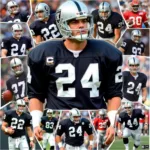 Raiders 24 Jersey Historical Photos