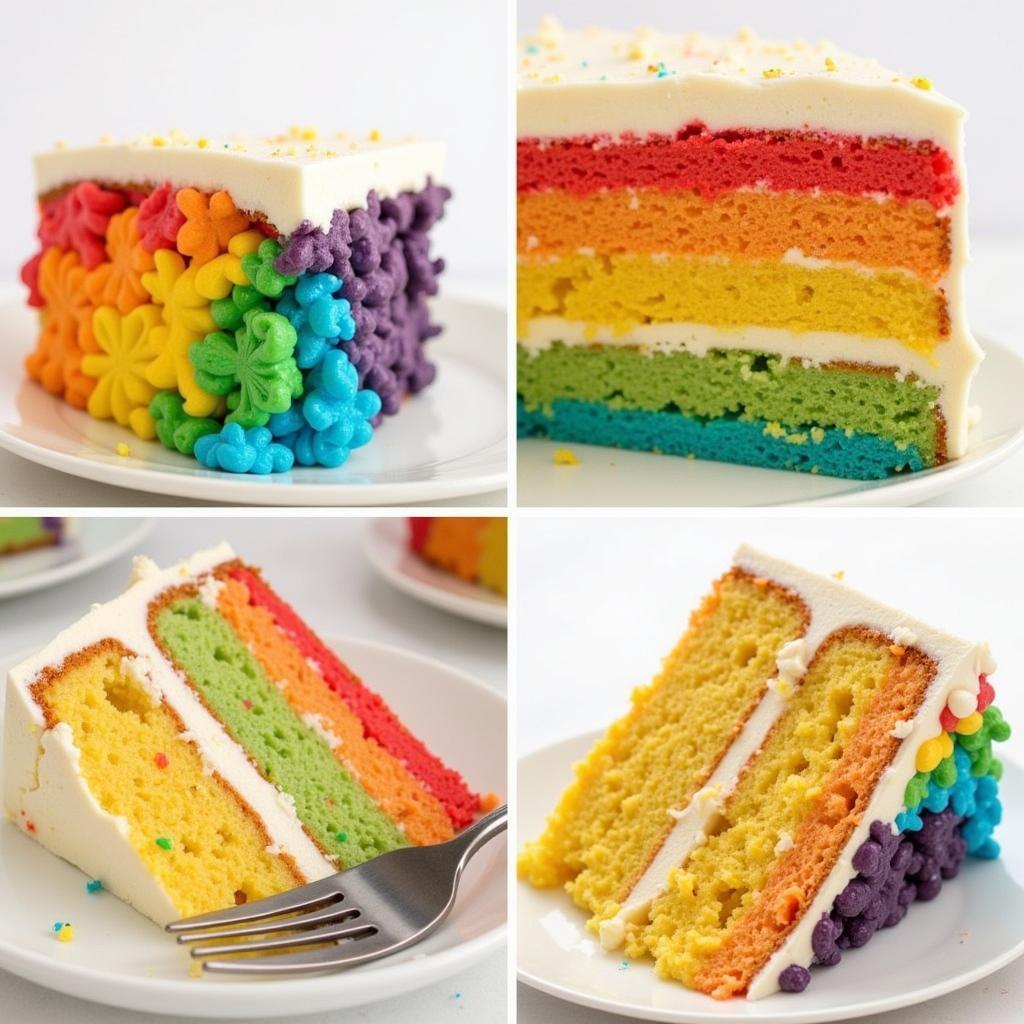 Rainbow Slice Cake Taste and Texture