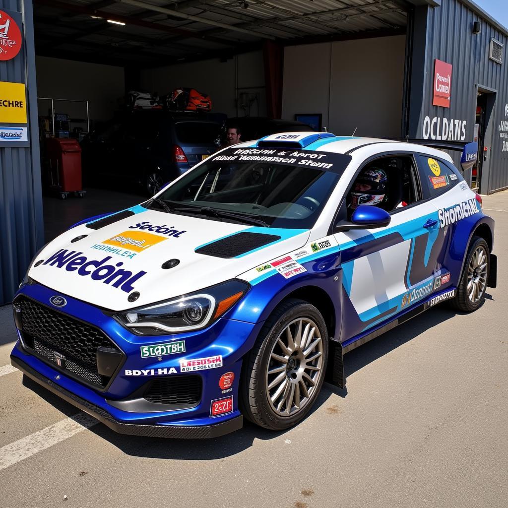 Rally Car Ready to Race After Shop Prep