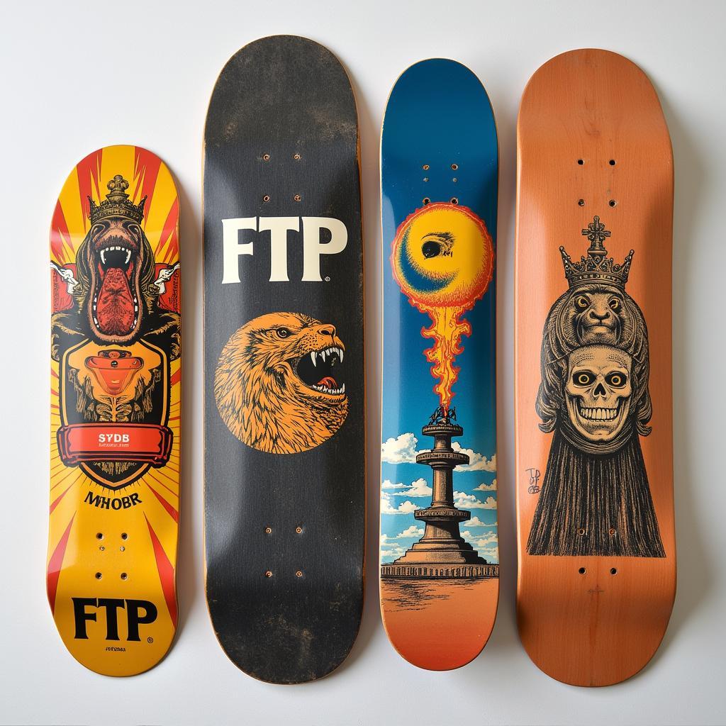 Rare FTP Skate Deck Collection