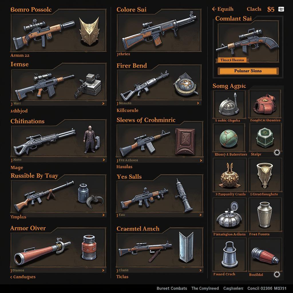 Combat Items in a Relic Store