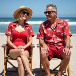 Retired Lifeguard Couple Costume