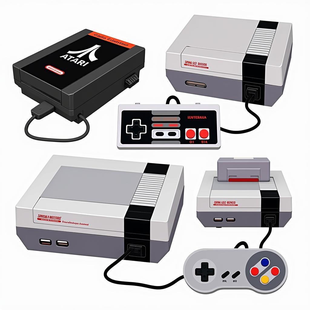 Retro Gaming Consoles and Controllers