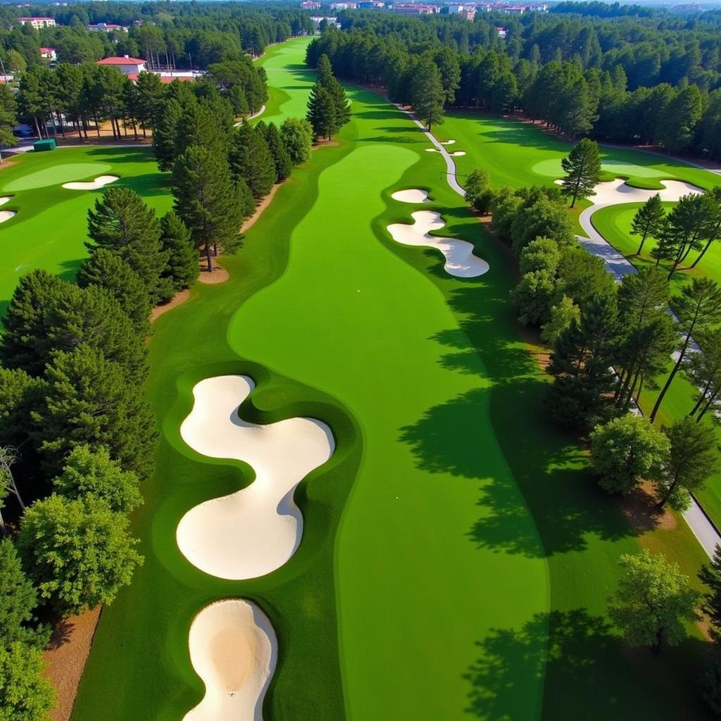 Riviera Country Club 6th Hole Overview