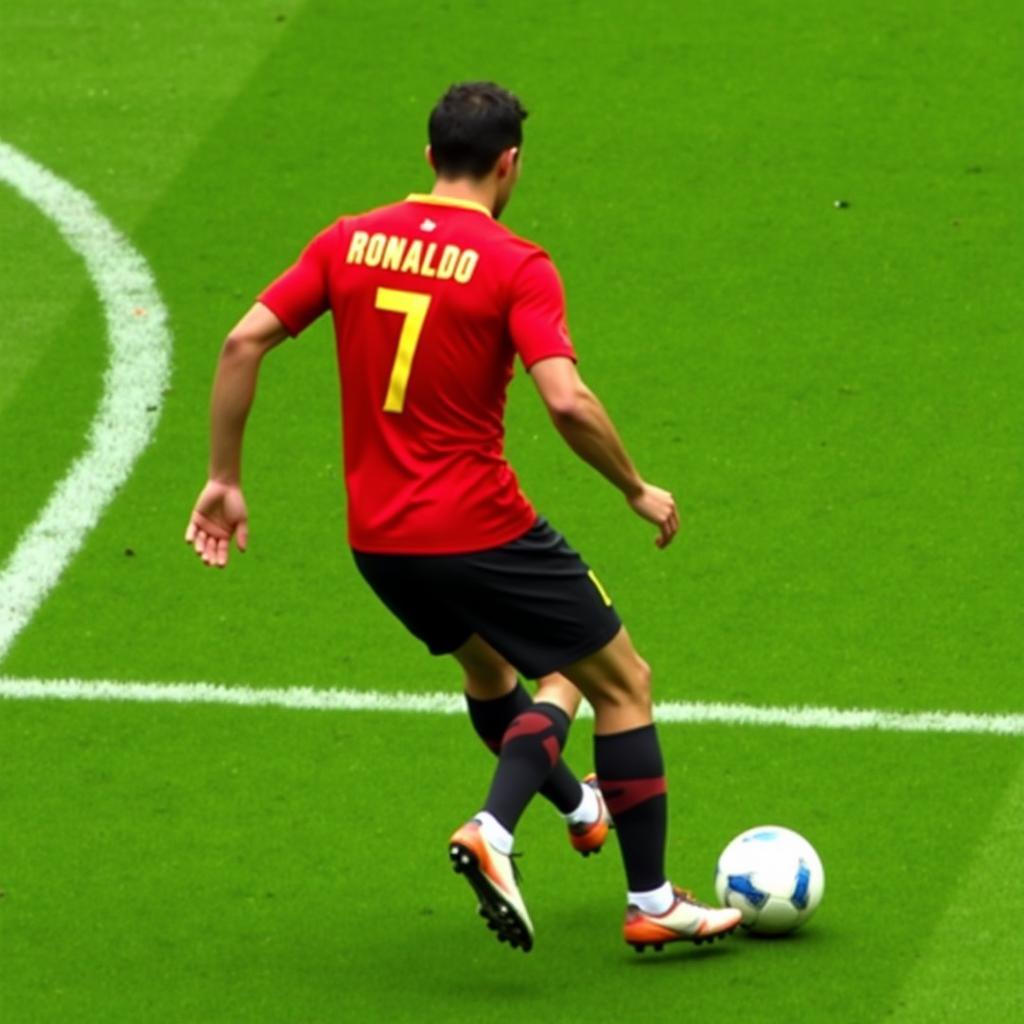 Ronaldo Showcases Dribbling Skills in an Unblocked Game