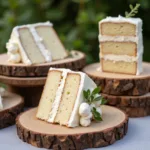 Rustic Wedding Cake Slices