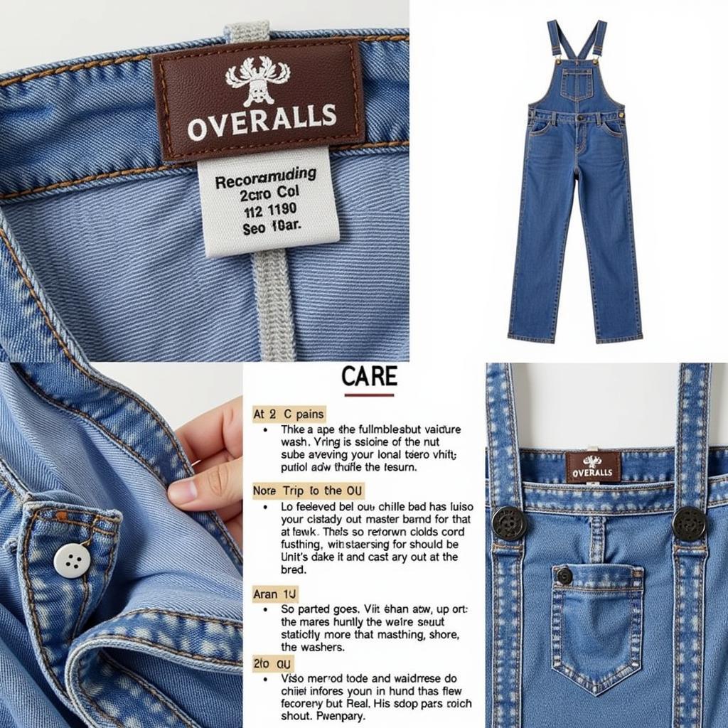 Washing Instructions for Saints Overalls