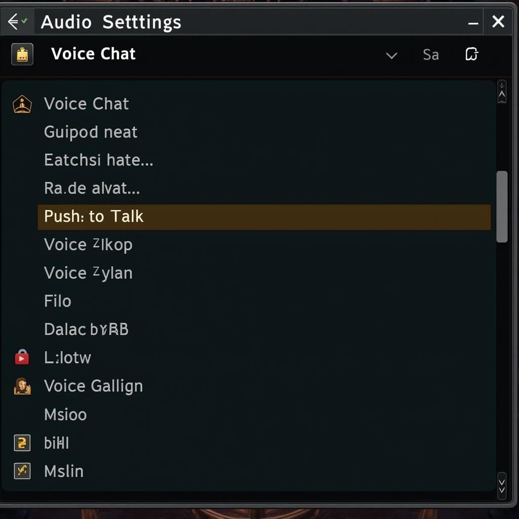 Sea of Thieves In-Game Audio Settings Screenshot