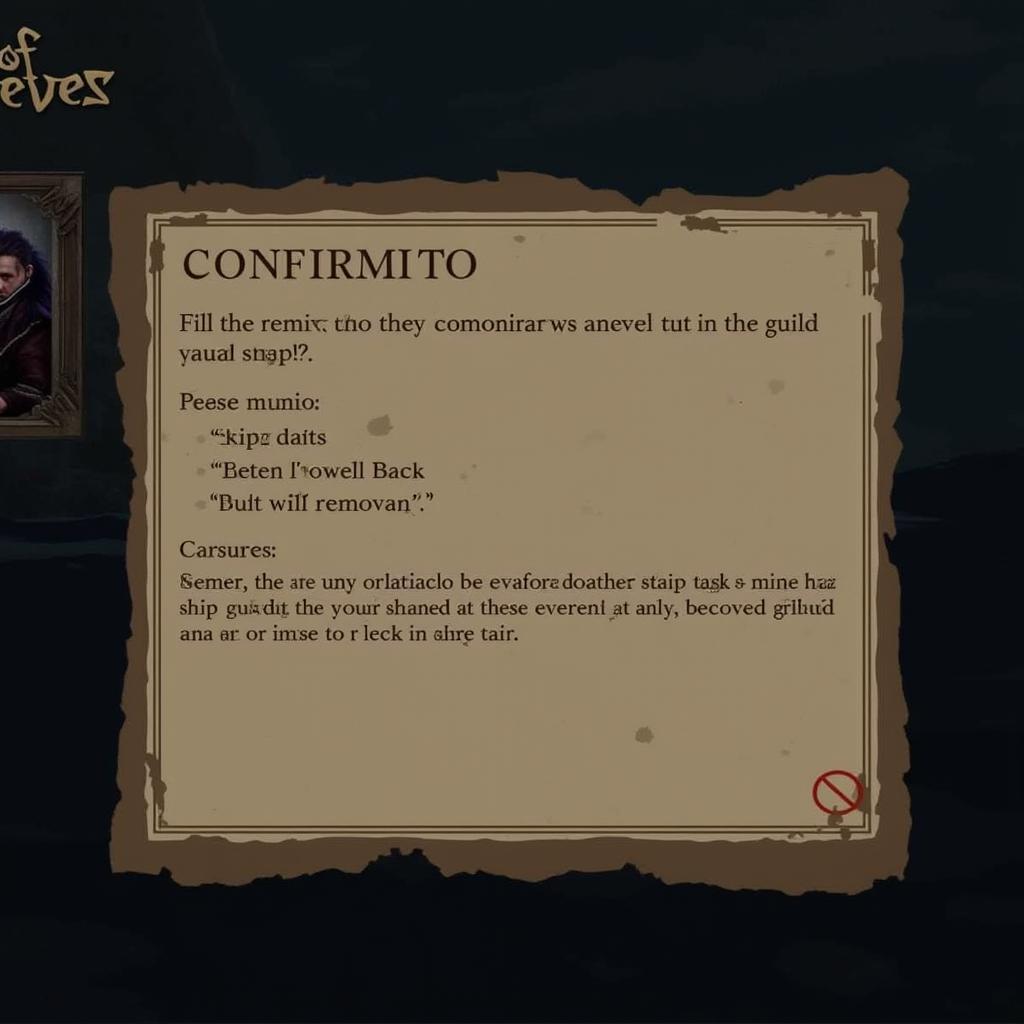 Sea of Thieves Guild Ship Removal Confirmation Screen