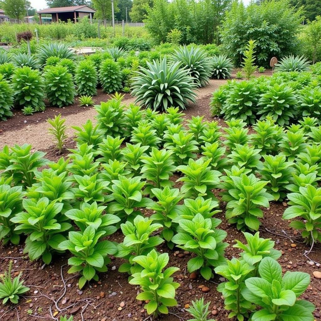 Seasonal Seeds Thriving in a Garden