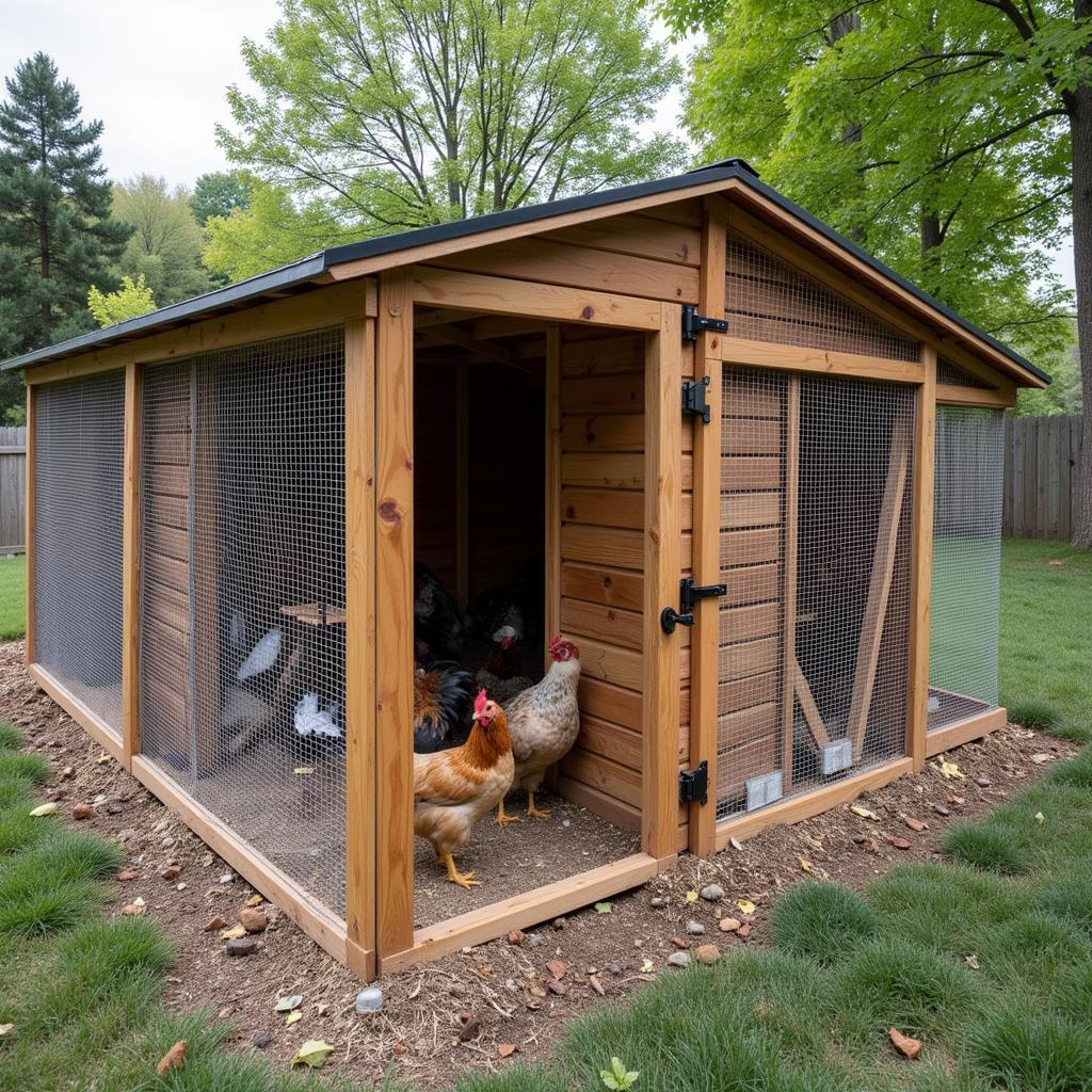 Secure Chicken Coop with Hardware Cloth