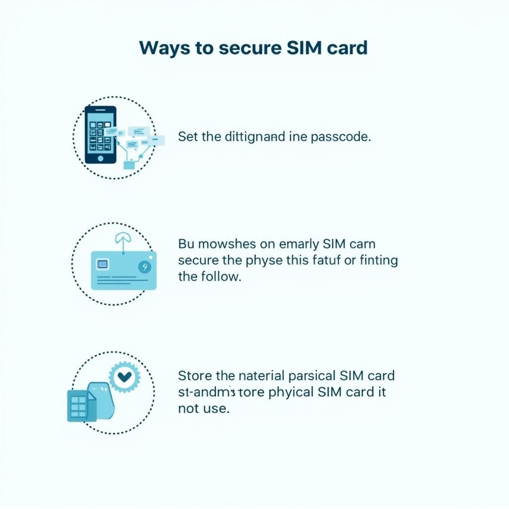 Illustration of secure SIM card practices