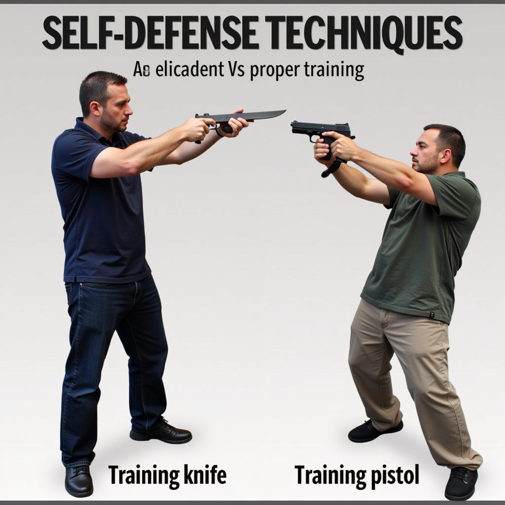 Self-Defense Training with Knife and Gun