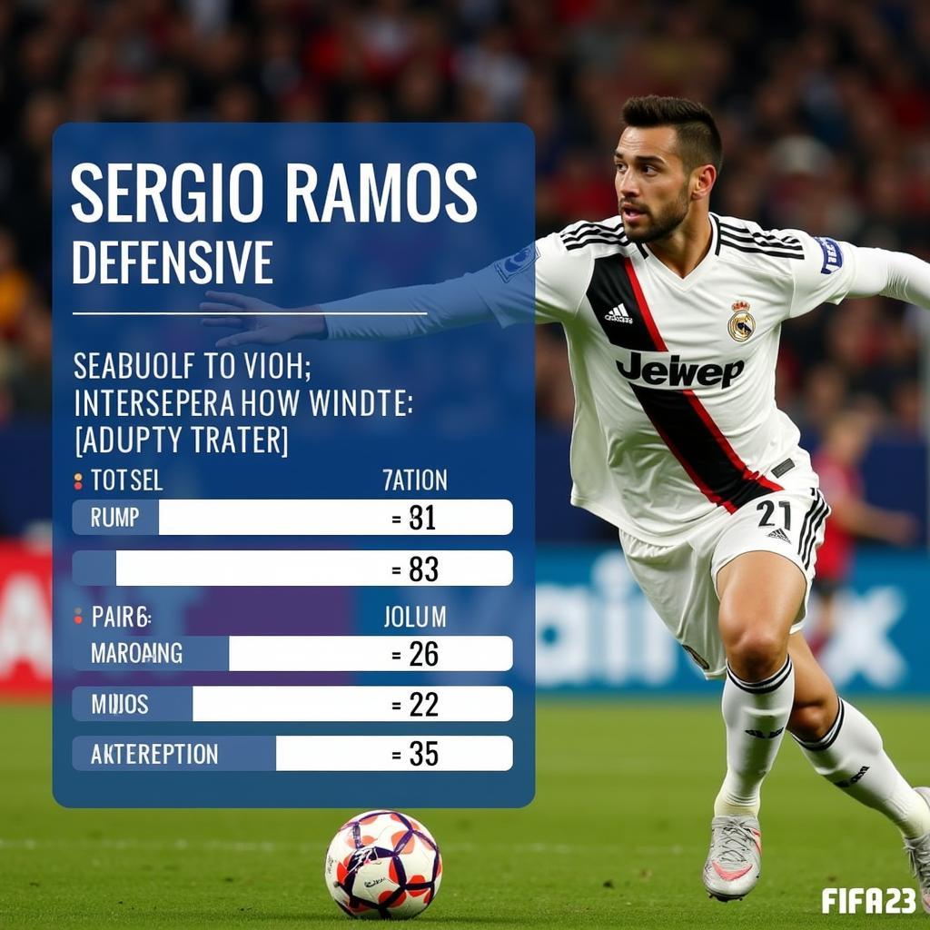 Sergio Ramos FIFA 23 Defensive Stats