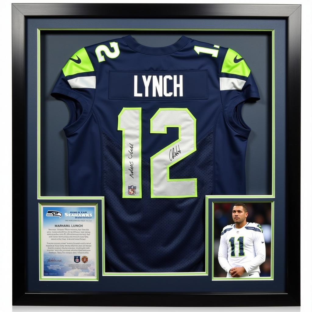 Authentic Signed Marshawn Lynch Seahawks Jersey