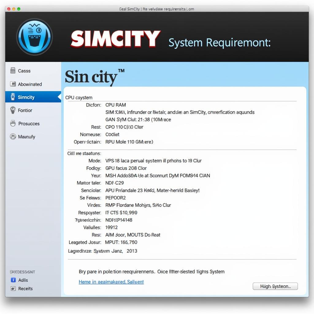 Checking SimCity System Requirements