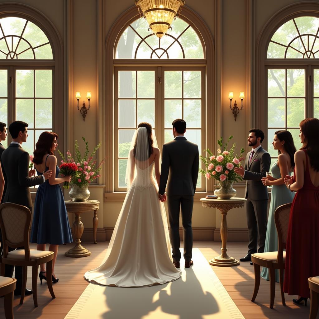 Sims 3 Wedding Scene