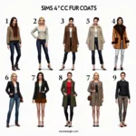 Sims 4 CC Fur Coat Styling Tips