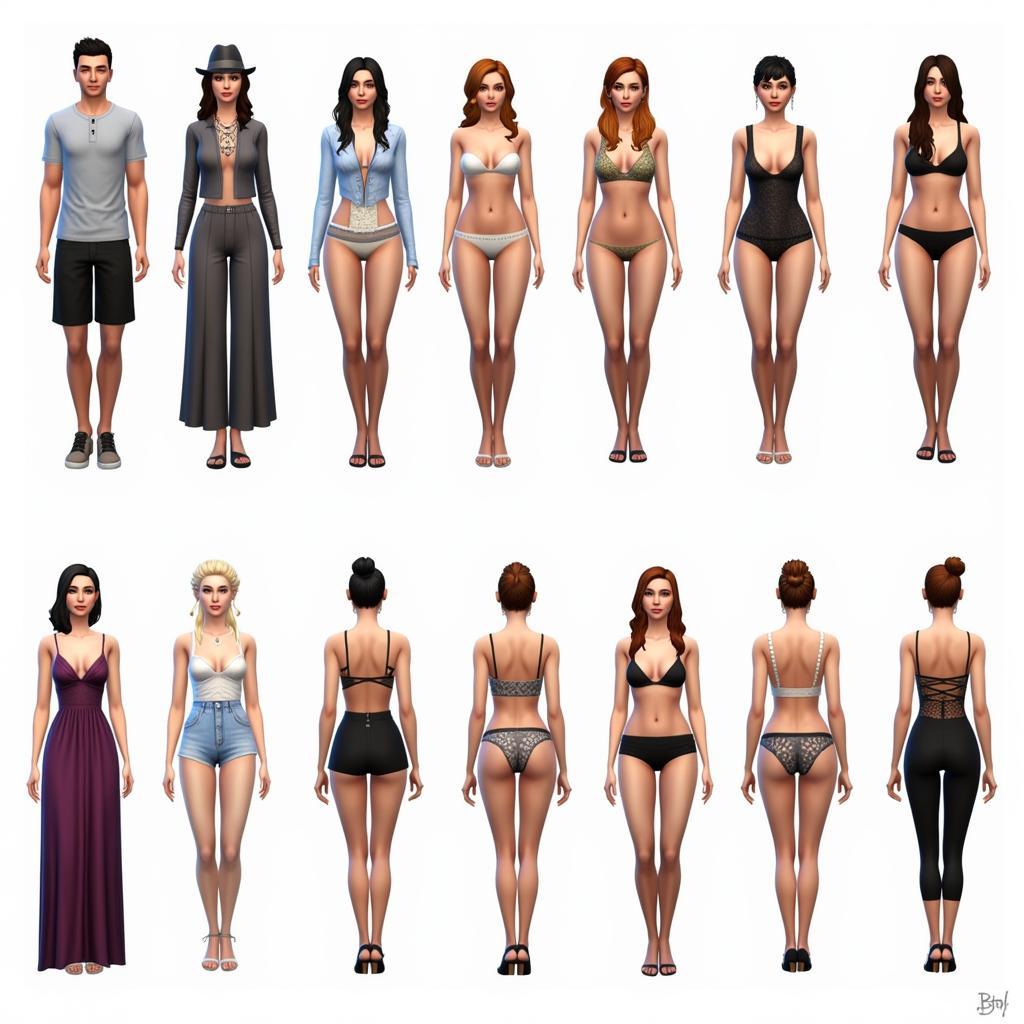 Sims 4 Custom Content Clothing