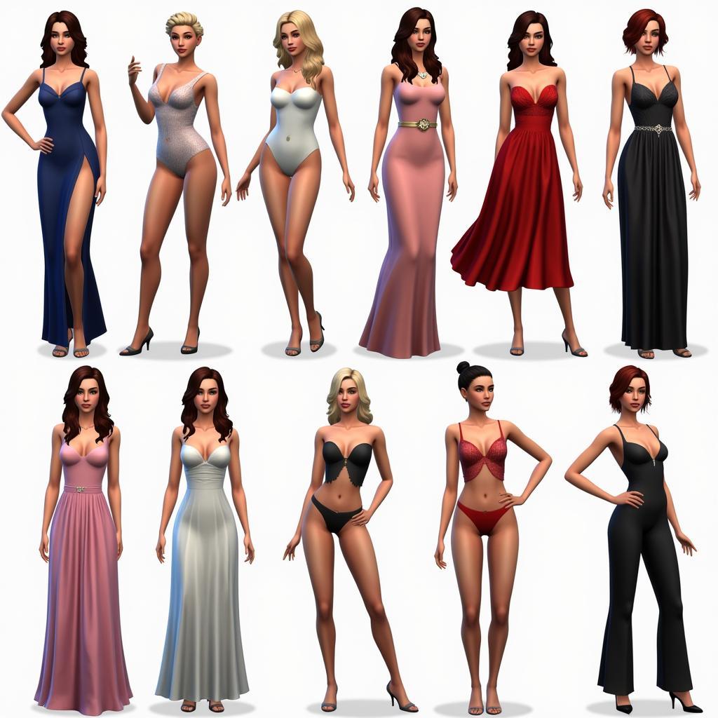 Sims 4 Custom Outfit Examples