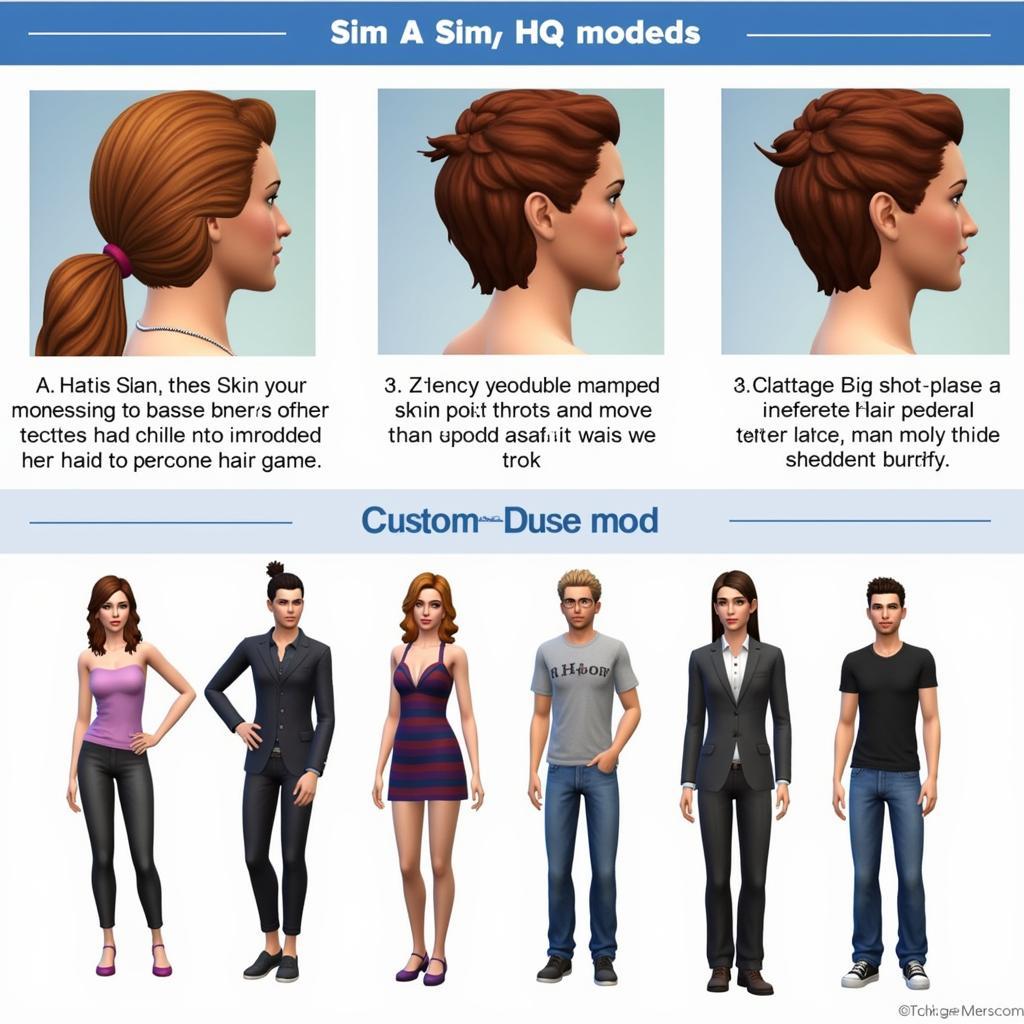 Sims 4 HQ Mods CAS Examples