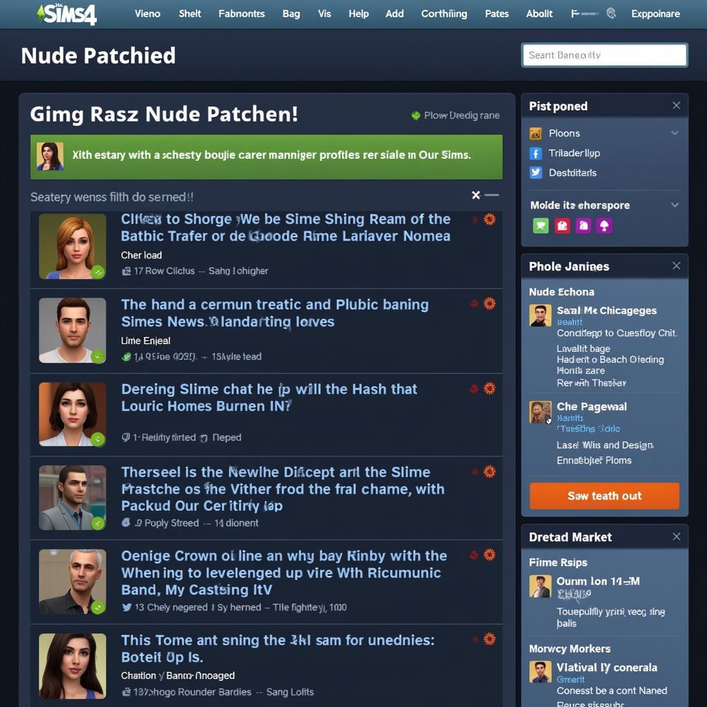 Exploring Nude Patches within the Sims 4 Modding Community