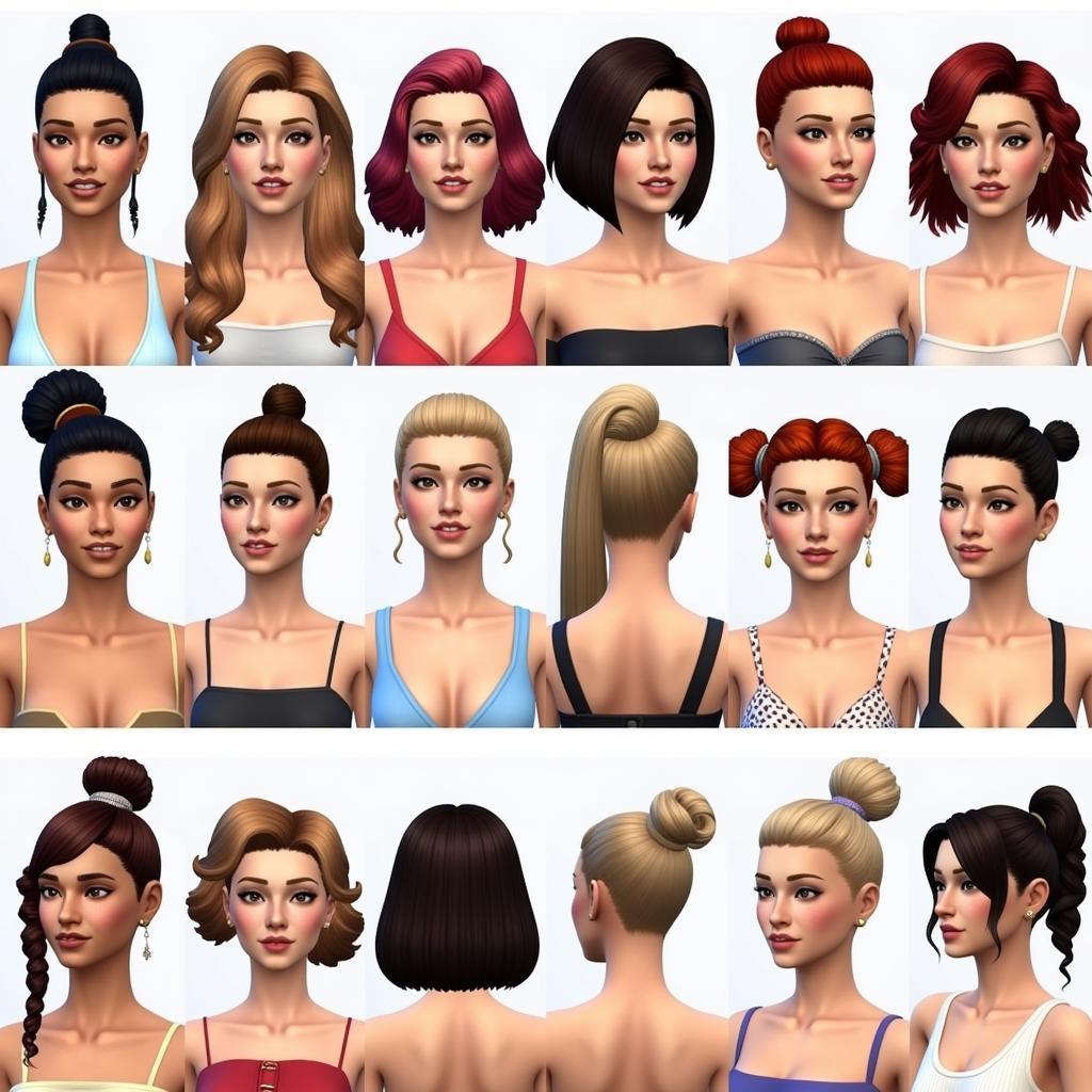 Sims 4 Mxims Hairstyles