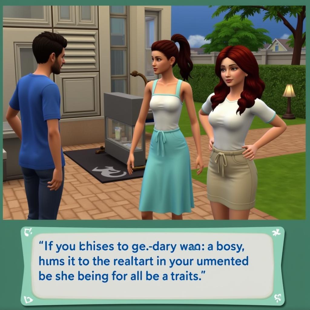 Sims 4 Random Traits Gameplay Example