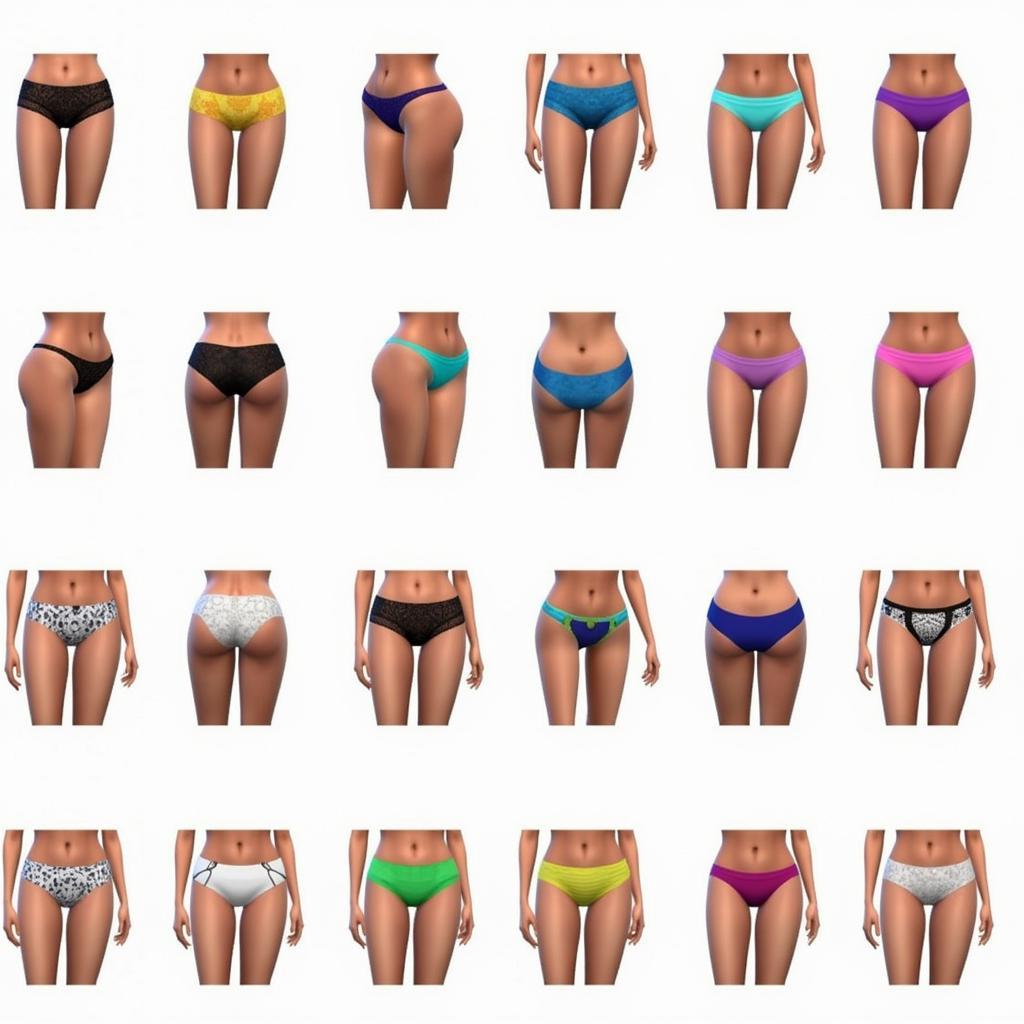 Sims 4 Thong CC Variety