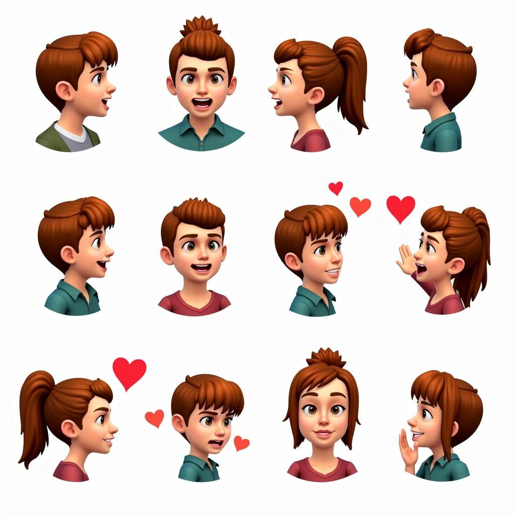 Sims Emoji Expressing Emotions