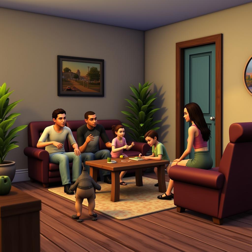 Sims Family In-Game Screenshot